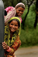 Two Girls Smiling