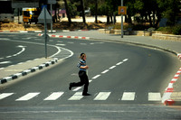 Israeli kid running