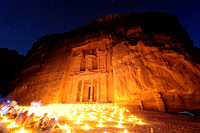 Petra at Night, the Treasure