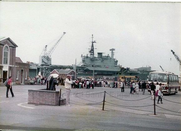 HMS Hermes, Portsmouth, UK
