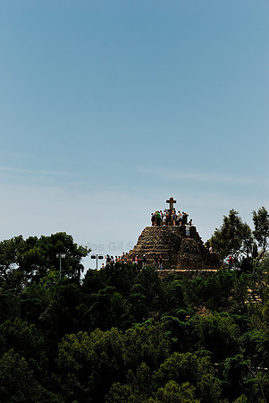 Tourists at the Park Guell