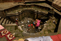 Cleaning at the pit